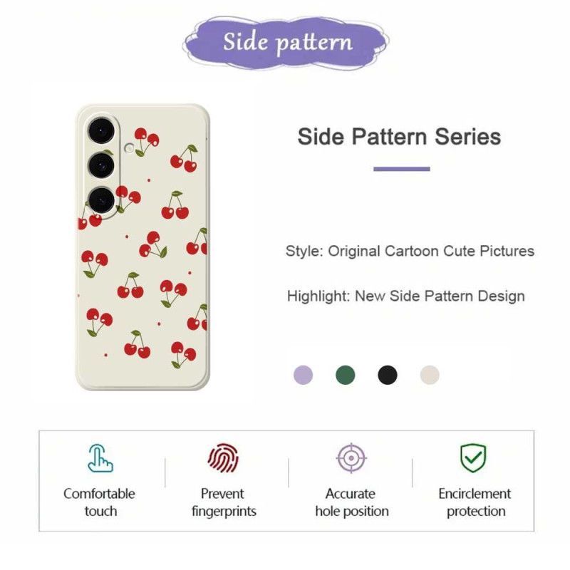 Coque Samsung Galaxy S25 FE Silicone Cerises