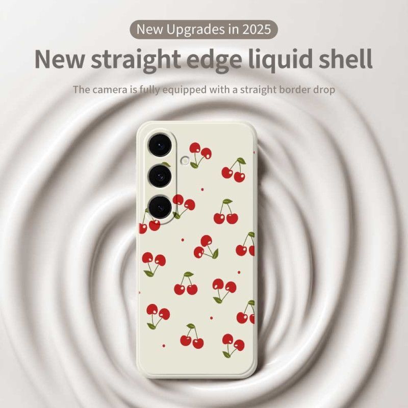Coque Samsung Galaxy S25 FE Silicone Cerises