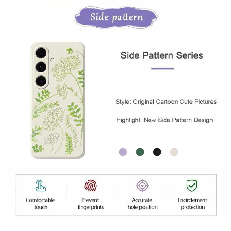 Coque Samsung Galaxy S25 FE Silicone Feuilles