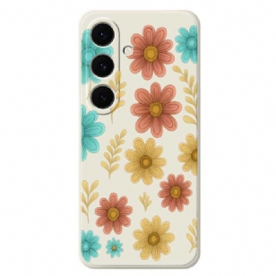 Coque Samsung Galaxy S25 FE Silicone Fleurs