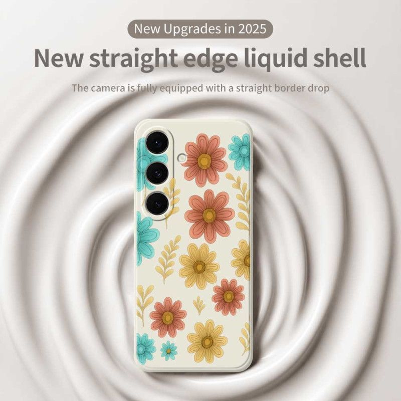 Coque Samsung Galaxy S25 FE Silicone Fleurs