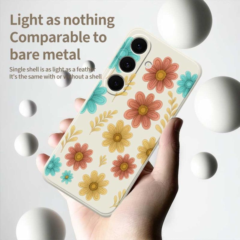 Coque Samsung Galaxy S25 FE Silicone Fleurs