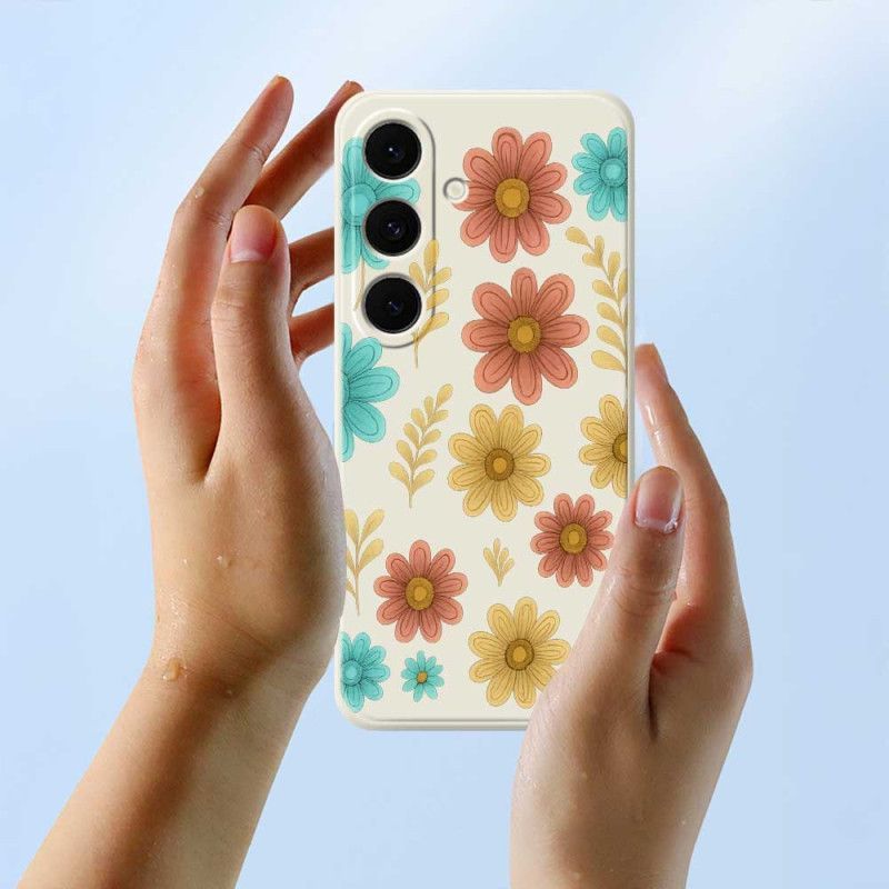Coque Samsung Galaxy S25 FE Silicone Fleurs