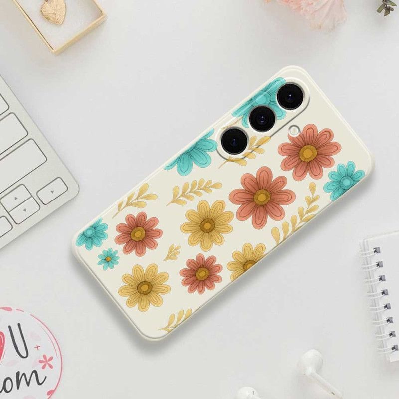 Coque Samsung Galaxy S25 FE Silicone Fleurs
