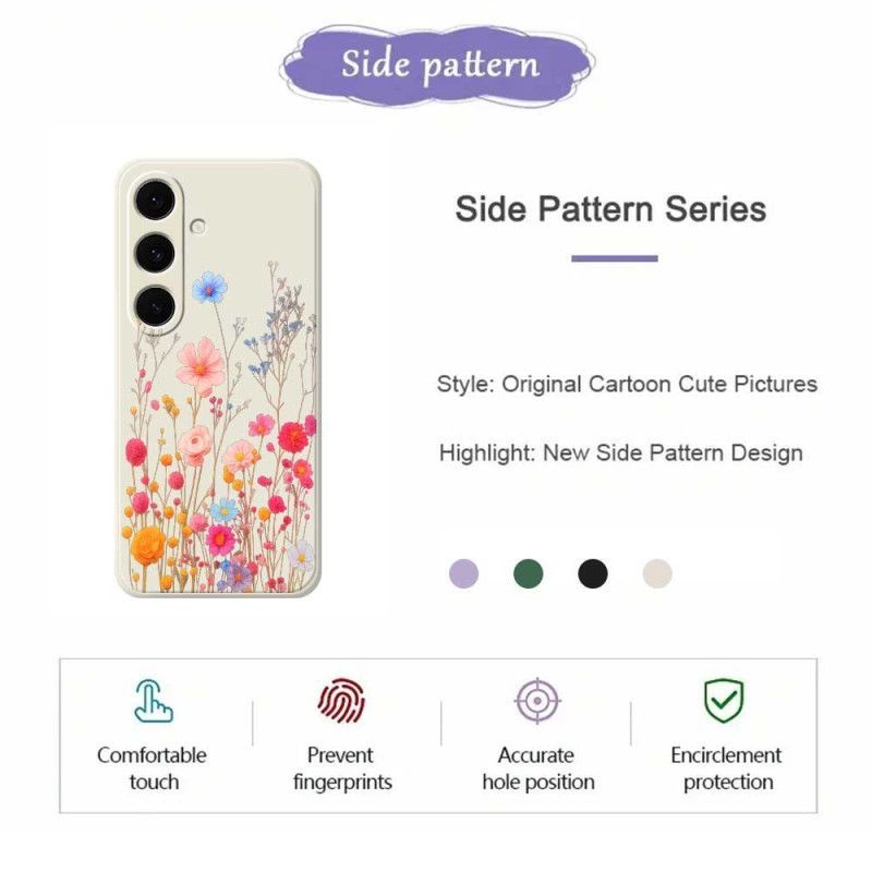 Coque Samsung Galaxy S25 FE Silicone Fleurs des Champs