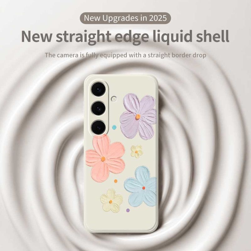 Coque Samsung Galaxy S25 FE Silicone Fleurs Pastel