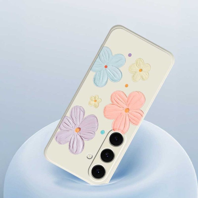Coque Samsung Galaxy S25 FE Silicone Fleurs Pastel