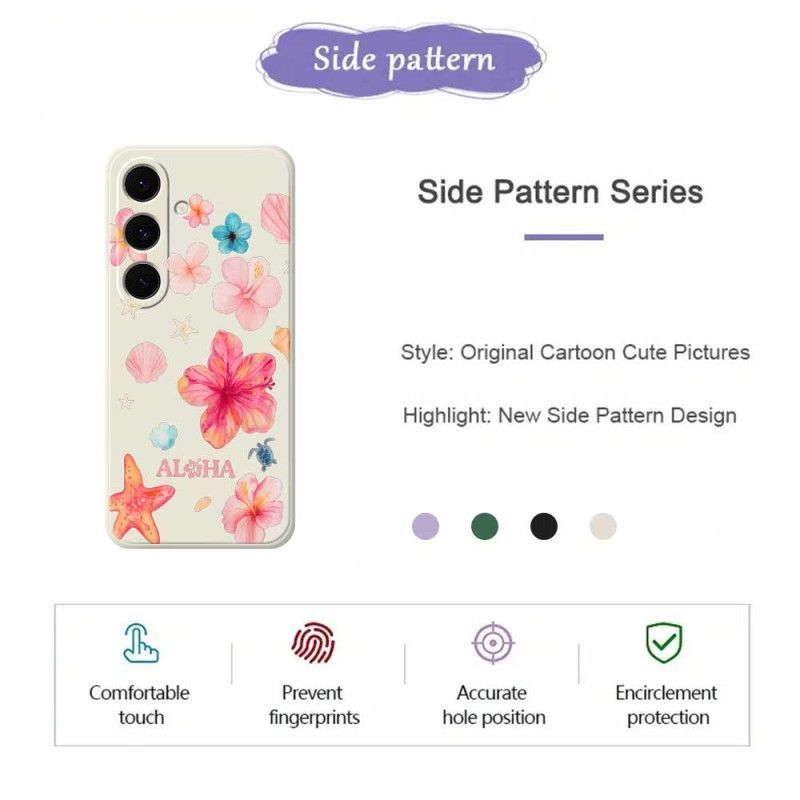 Coque Samsung Galaxy S25 FE Silicone Florale