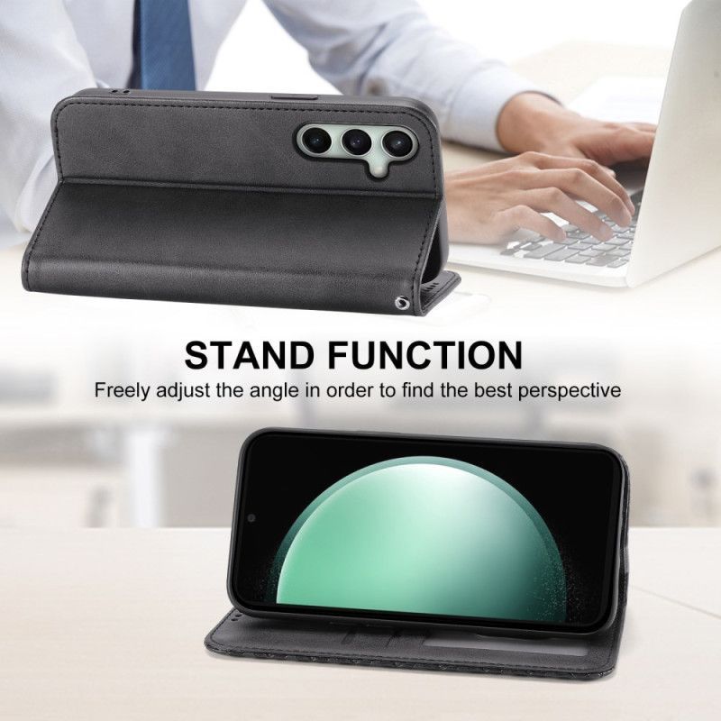 Flip Cover Samsung Galaxy S25 FE Frise Losanges à Lanière