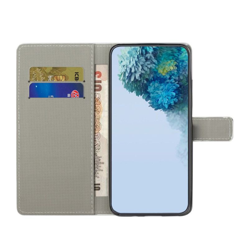 Housse Samsung Galaxy S25 FE Classique Papillon bleu