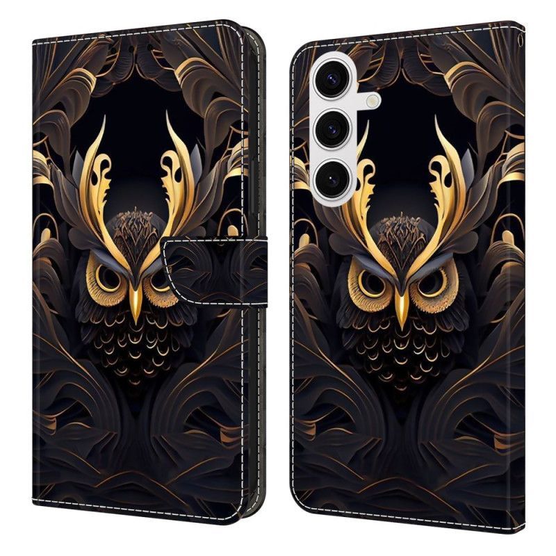 Housse Samsung Galaxy S25 FE Hibou Doré