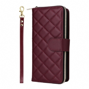 Housse Samsung Galaxy S25 FE Matelassée avec Lanière et Bandoulière