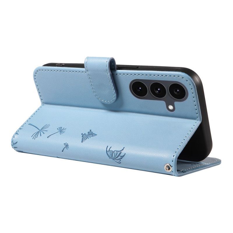 Housse Samsung Galaxy S25 FE Motif Pissenlit à Lanière