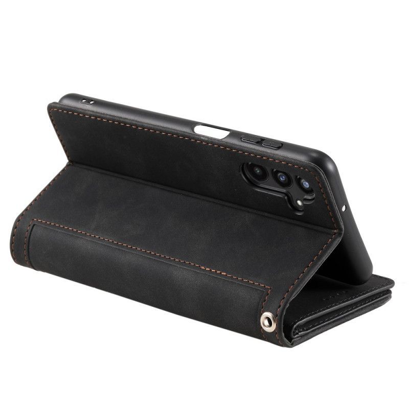 Housse Samsung Galaxy S25 FE Porte-cartes et Fermeture Éclair