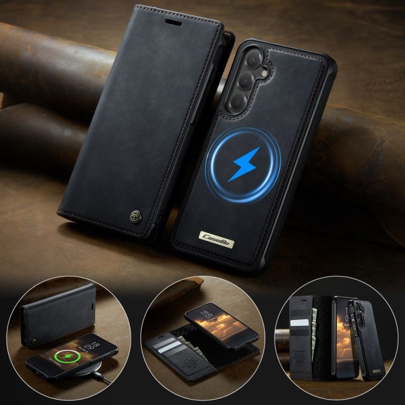 Housse Samsung Galaxy S25 FE Portefeuille avec Coque Détachable RFID