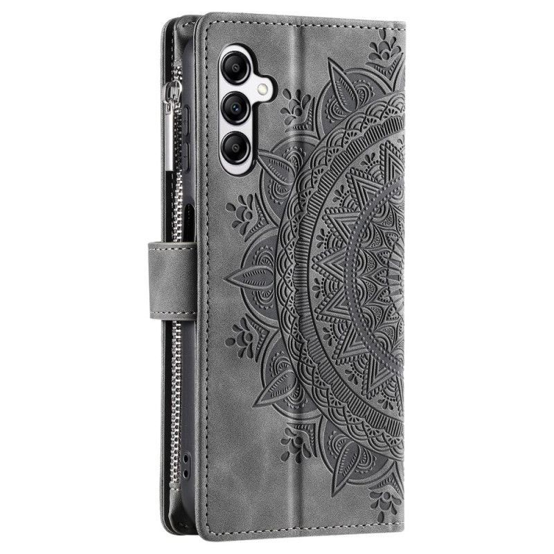 Housse Samsung Galaxy S25 FE Portefeuille Mandala avec Lanière