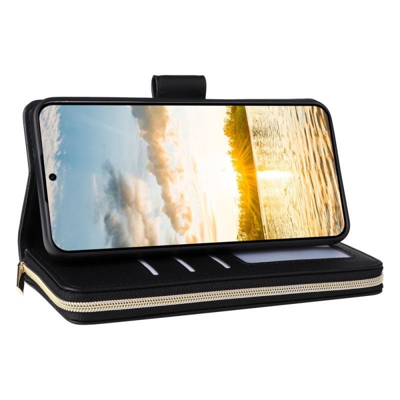 Housse Samsung Galaxy S25 FE Simili Cuir avec Lanière