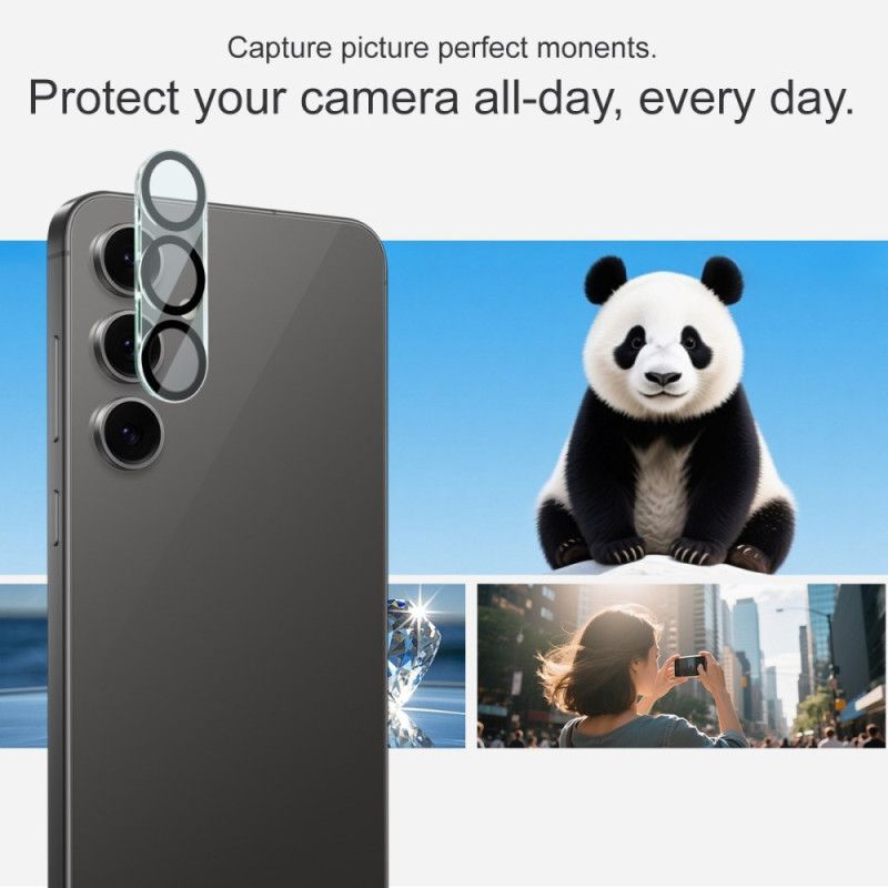 Lentille de Protection en Verre Trempé pour Samsung Galaxy S25 FE (Design Cercle Noir) IMAK