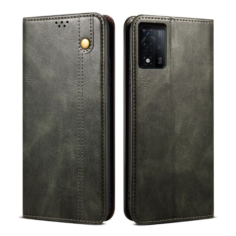 Housse Oppo A54 5G / A74 5G Ernestine coutures apparentes
