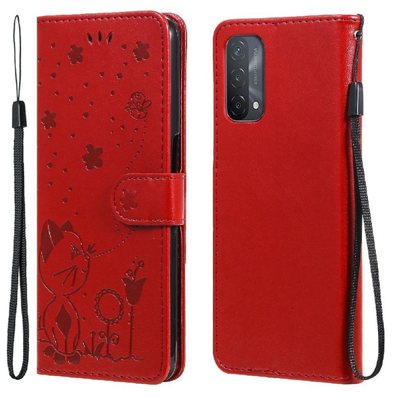Housse Oppo A74 5G / A54 5G Illustration chat