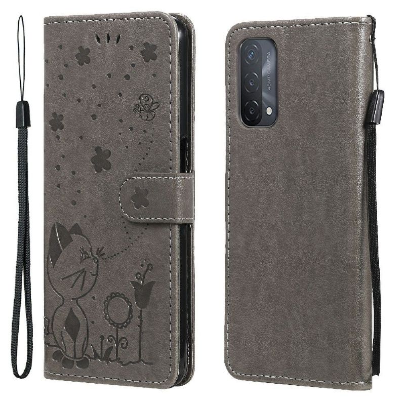 Housse Oppo A74 5G / A54 5G Illustration chat
