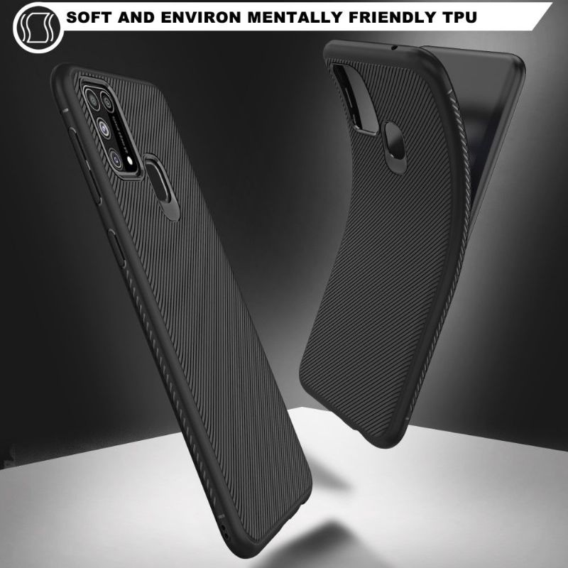 Coque Samsung Galaxy M31 Flexible Effet Strié