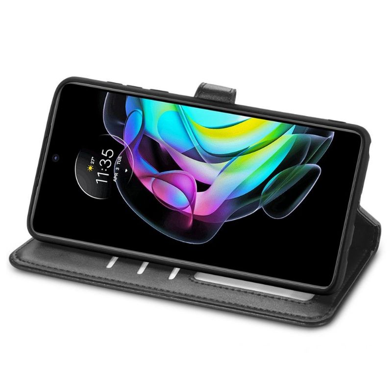 Housse Motorola Edge 20 Indila Simili Cuir Porte Cartes