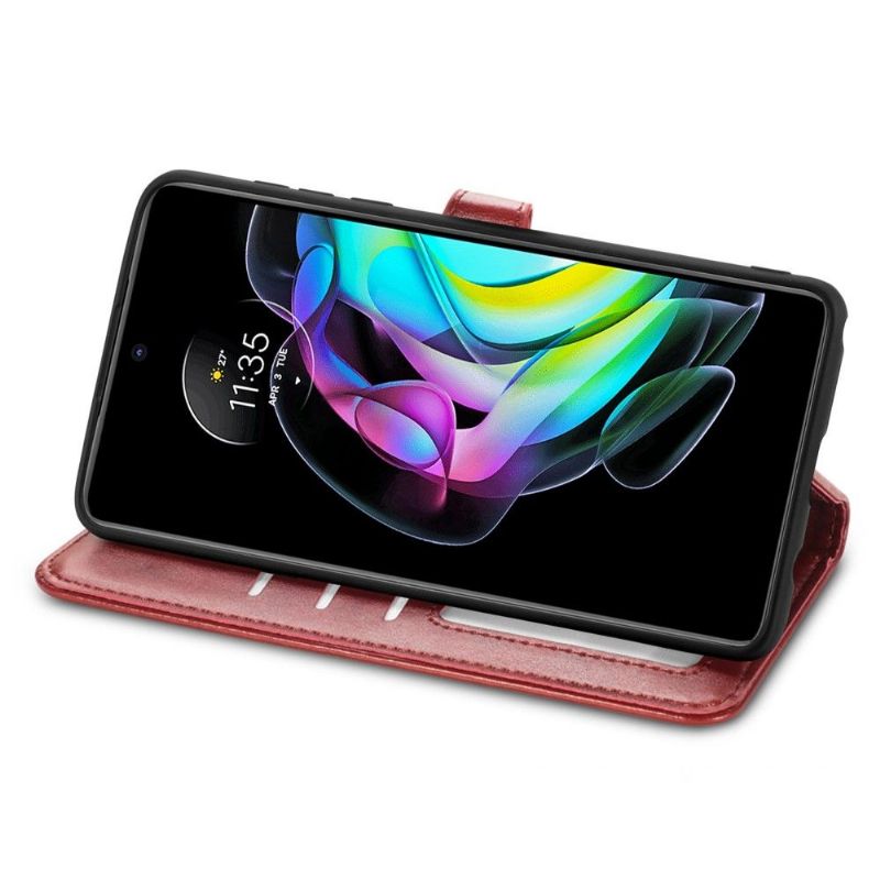 Housse Motorola Edge 20 Indila Simili Cuir Porte Cartes