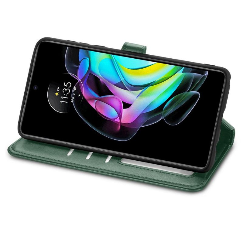 Housse Motorola Edge 20 Indila Simili Cuir Porte Cartes