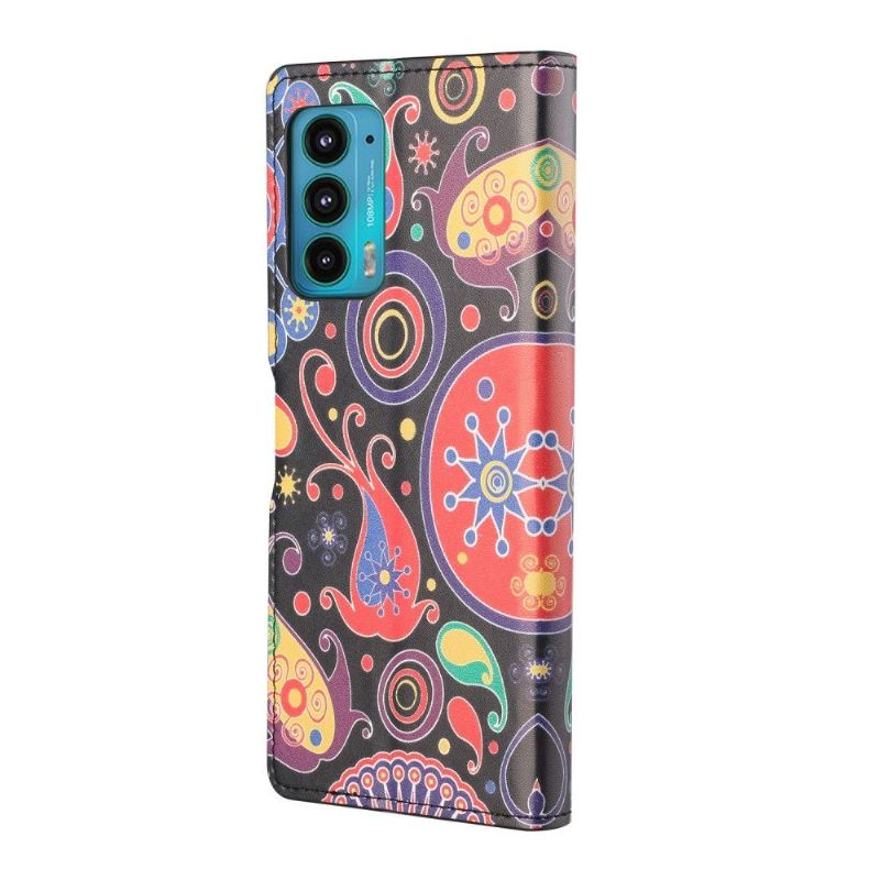 Housse Motorola Edge 20 paisley fleur