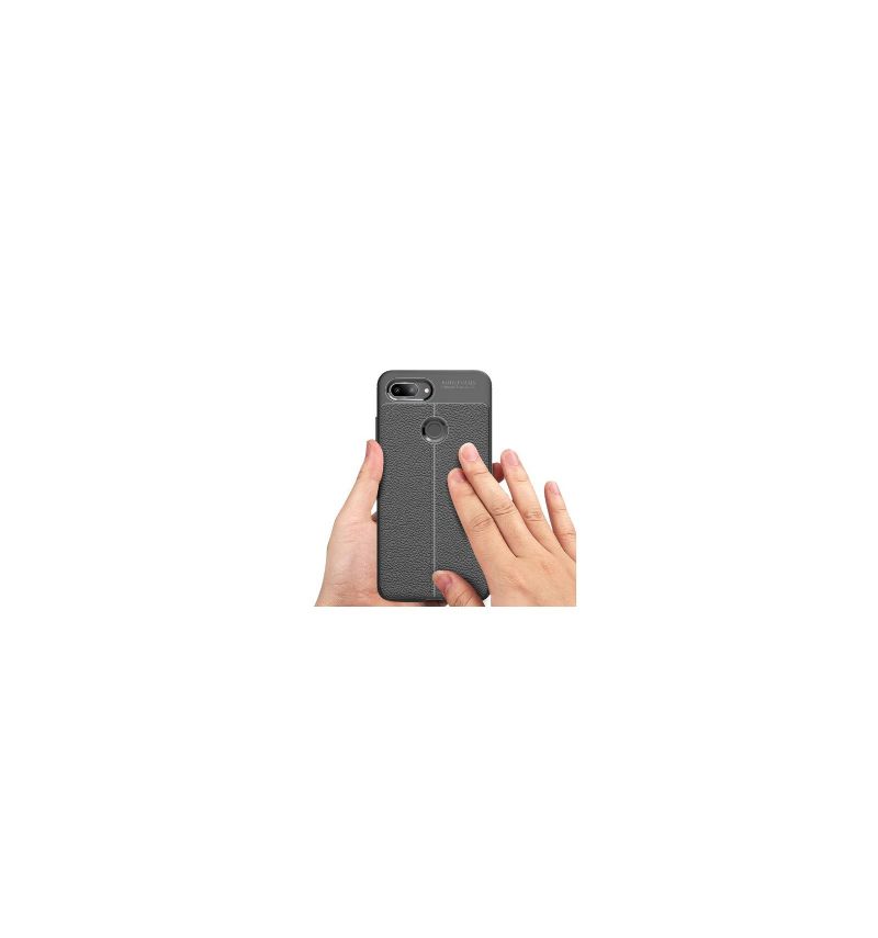 Coque Xiaomi Mi 8 Lite Style cuir texture litchi