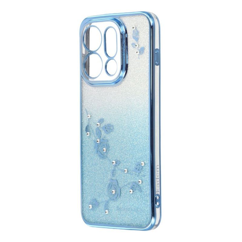 Coque Oppo Find X9 5G Fleurs et Paillettes KADEM