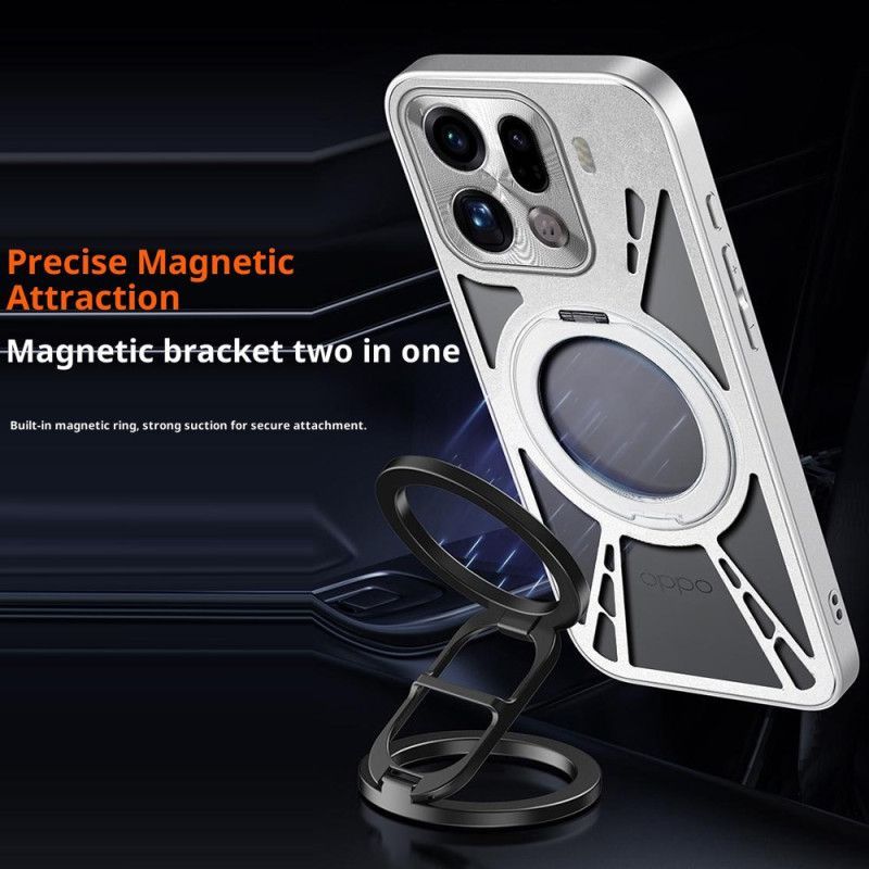 Coque Oppo Find X9 5G Support Magnétique Rotatif et Dissipation Thermique