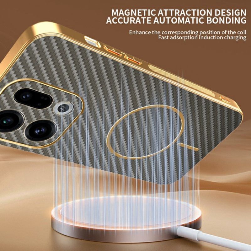 Coque Oppo Find X9 5G Texture Fibre de Carbone