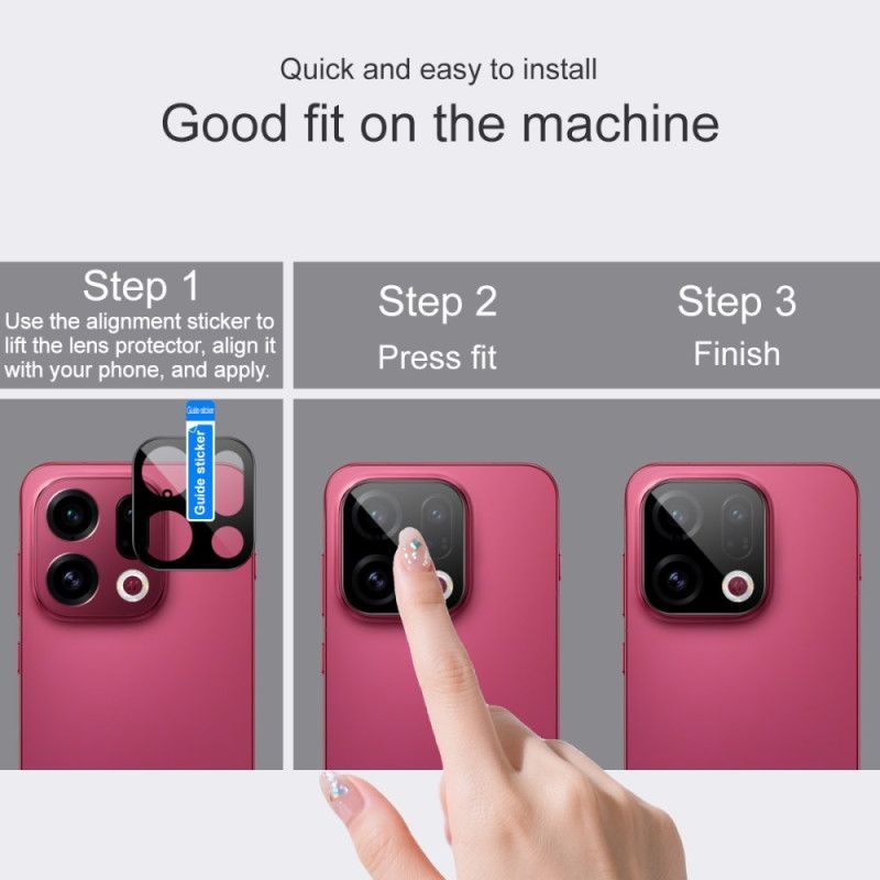 Lentille de Protection en Verre Trempé pour Oppo Find X9 5G (version noire)