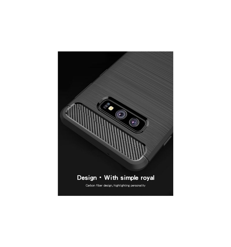 Coque Samsung Galaxy S10 gel brossé Mofi