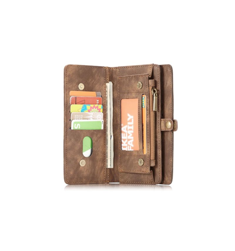 Samsung Galaxy S10 - Coque et étui portefeuille 2-en-1 - Marron