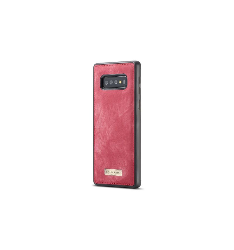 Samsung Galaxy S10 - Coque et étui portefeuille 2-en-1 - Rouge