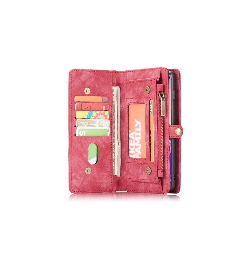 Samsung Galaxy S10 - Coque et étui portefeuille 2-en-1 - Rouge
