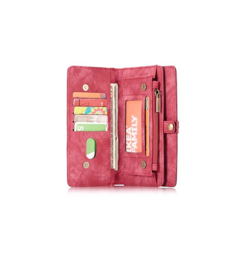 Samsung Galaxy S10 - Coque et étui portefeuille 2-en-1 - Rouge
