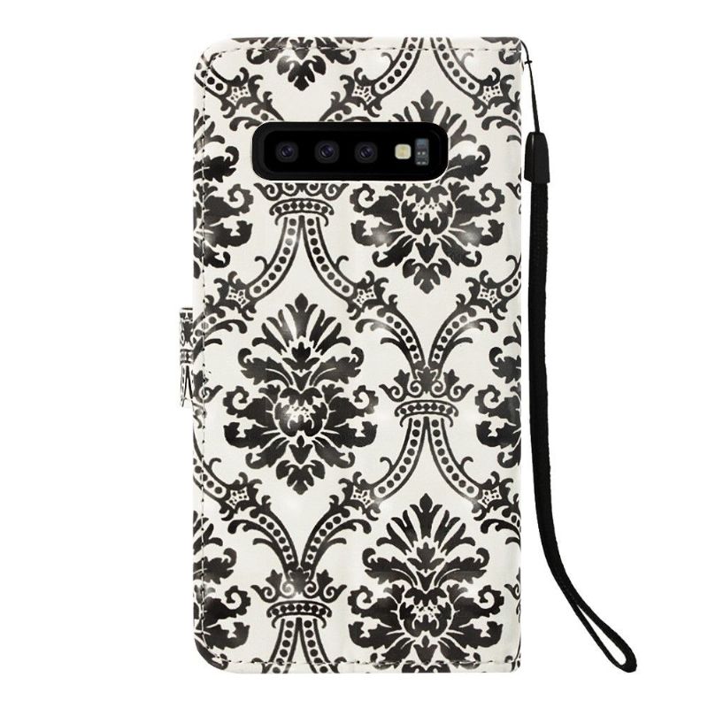 Samsung Galaxy S10 - Etui motif baroque