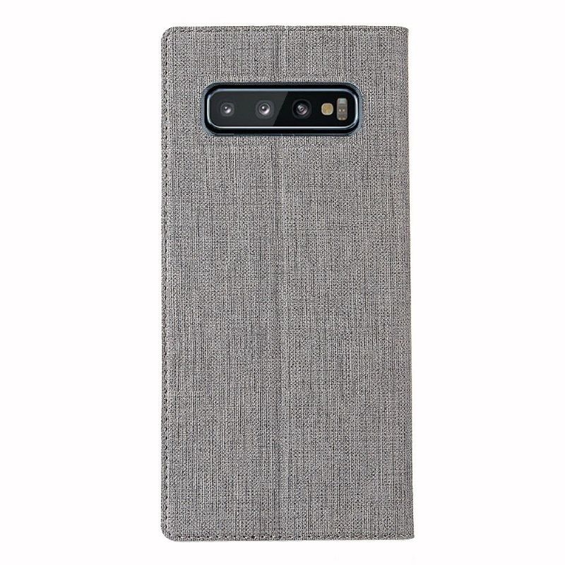 Samsung Galaxy S10 - Etui texturé croisillons support