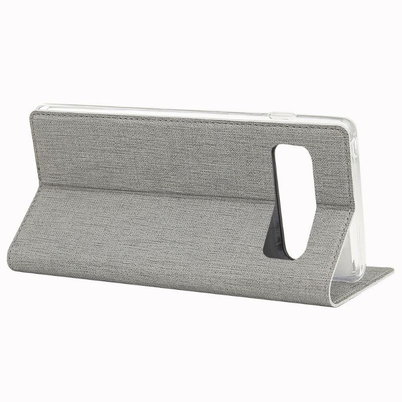 Samsung Galaxy S10 - Etui texturé croisillons support