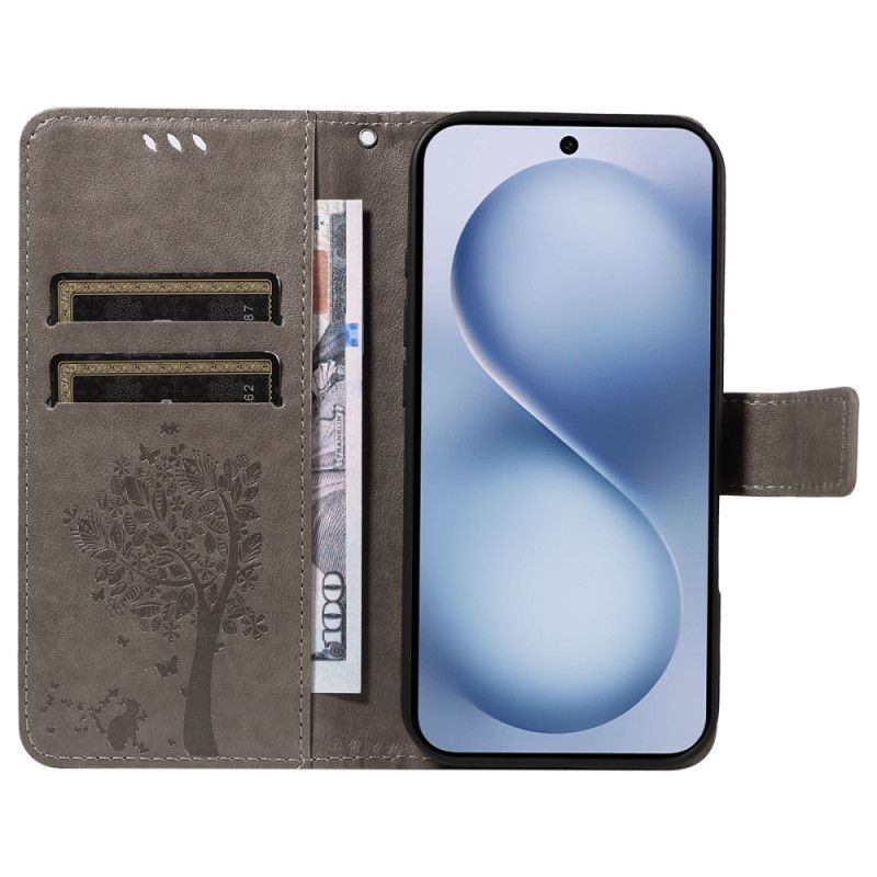 Housse Vivo X200 FE Chat et Arbre