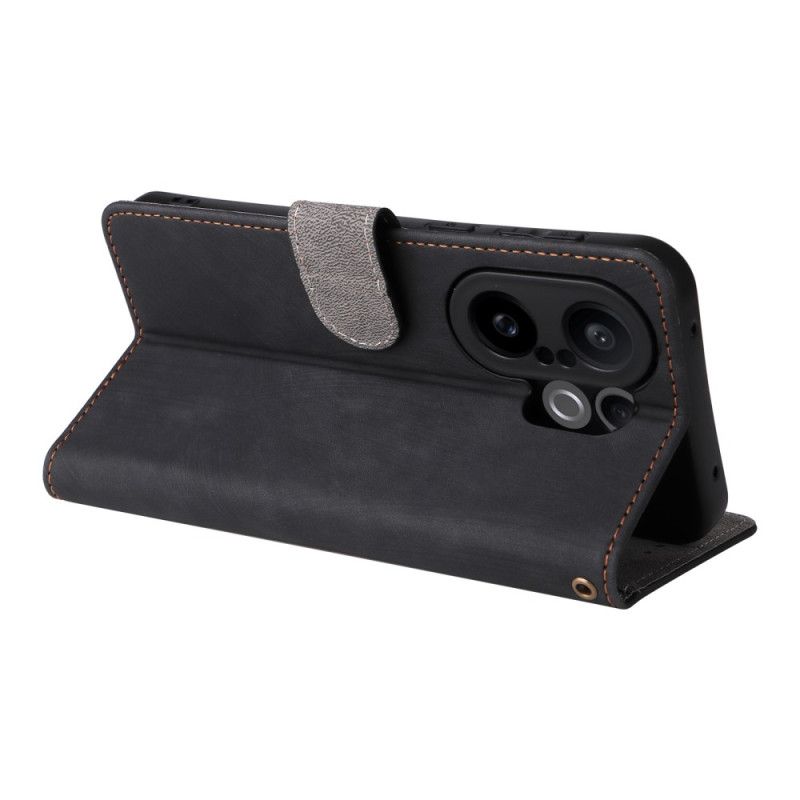 Housse Vivo X200 FE Effet Daim à Lanière