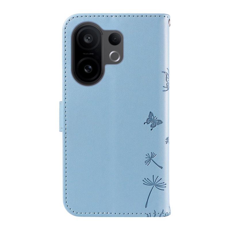 Housse Vivo X200 FE Pissenlits à Lanière