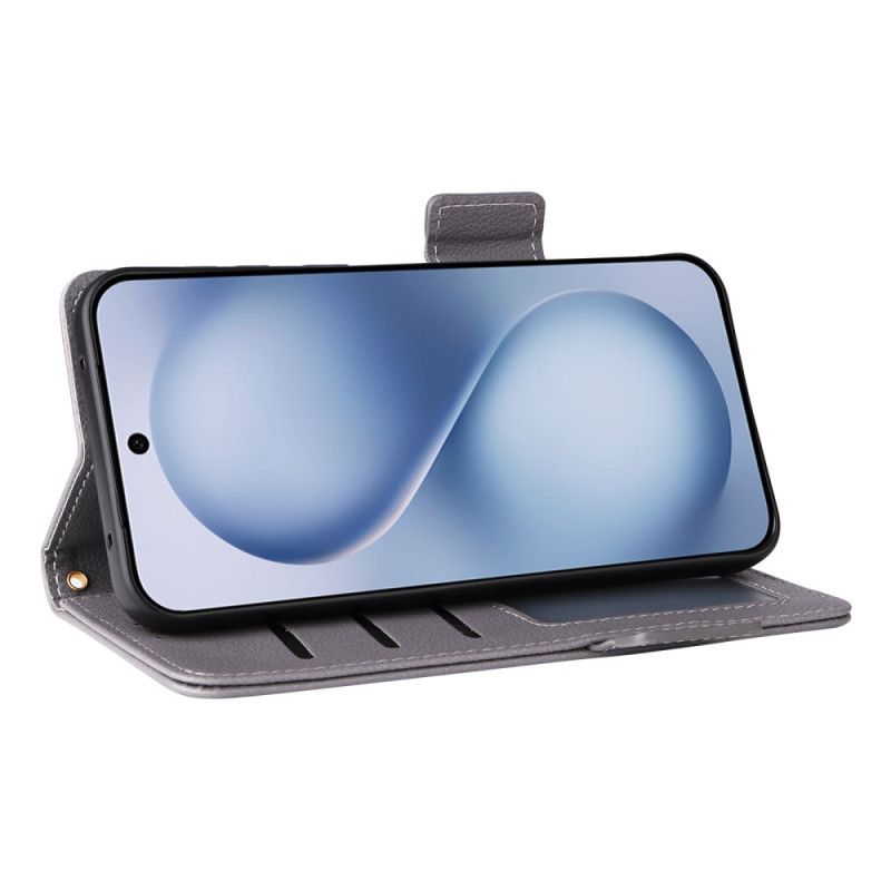 Housse Vivo X200 FE Simili Cuir à Lanière