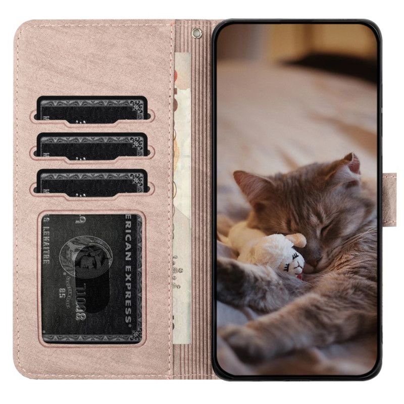 Housse Samsung Galaxy A15 5G Bande de Chats à Lanière