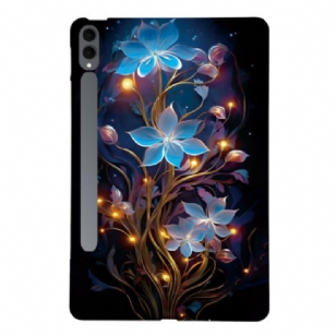 Coque Samsung Galaxy Tab S11 Ultra Fleurettes Bleues