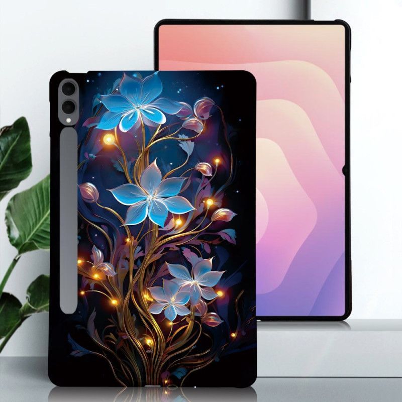 Coque Samsung Galaxy Tab S11 Ultra Fleurettes Bleues